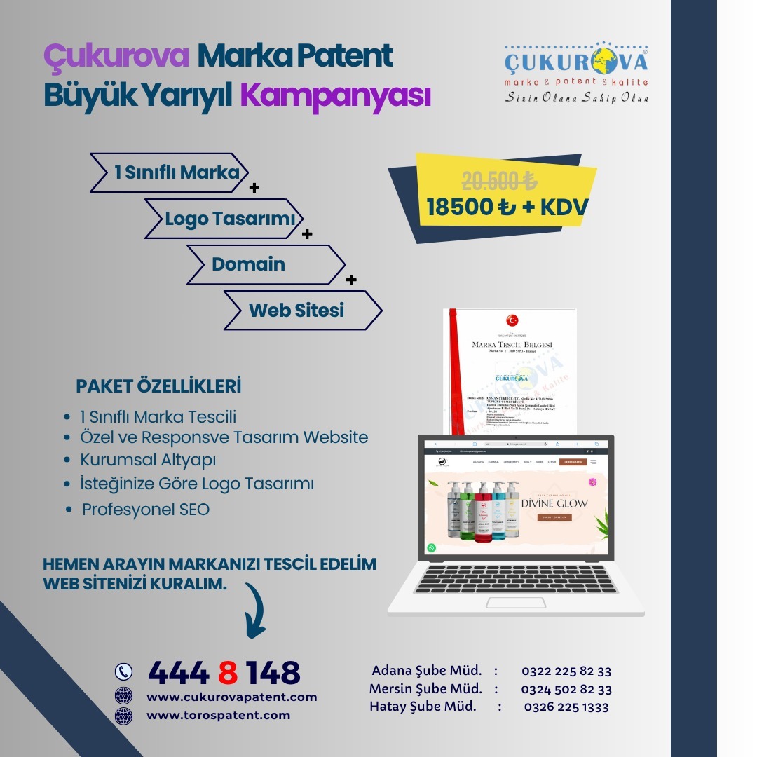 Tek Sınıflı Marka Tescili & Website Kampanyası