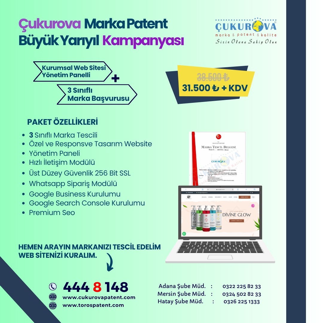 Üç Sınıflı Marka & Yönetim Panelli Website