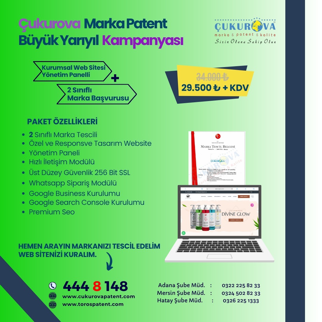İki Sınıflı Marka & Yönetim Panelli Website